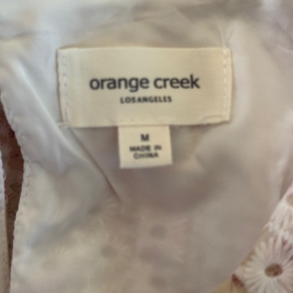 Orange Creek Pink and White Floral Eyelet Midi Dress - Picture 7 of 8